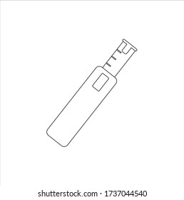 carpenter's tape measure. illustration for web and mobile design.