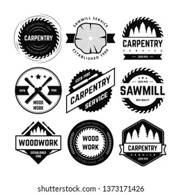 CARPENTRY BADGE VECTOR