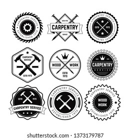 CARPENTRY BADGE VECTOR