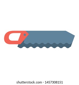 carpentry and construction tool equipment saw cartoon vector illustration graphic design