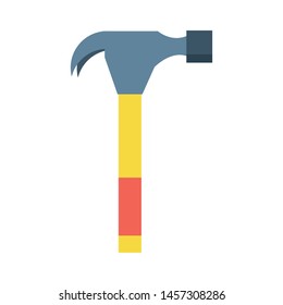 carpentry and constrution tool equipment hammer cartoon vector illustration graphic design