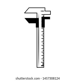 carpentry and constrution tool equipment pipe wrench cartoon vector illustration graphic design