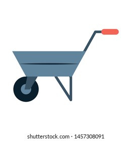 carpentry and constrution tool equipment wheelbarrow cartoon vector illustration graphic design vector illustration graphic design