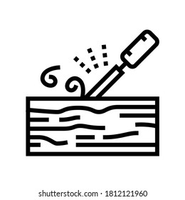 carpentry craft line icon vector. carpentry craft sign. isolated contour symbol black illustration