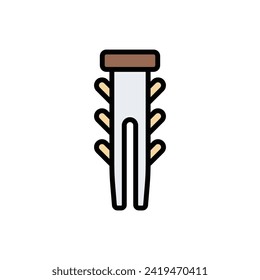 Carpentry Dowel Icon Vektorgrafik
