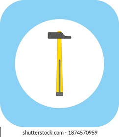 martillo carpintero. ilustración para diseño web y móvil.