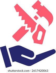 Carpentry Icon Fill Vector Illustration