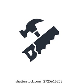 ícone de carpintaria. vetor.Editável traço.sinal de estilo linear para usar web design,ilustração logo.Symbol.