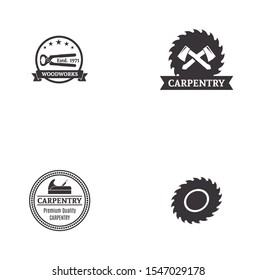 carpentry logo design inspiration eps10