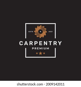 Carpentry logo design inspiration vector template