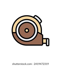 Ilustración de vectores de iconos de cinta para medición de carpintería