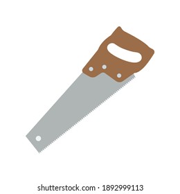 Carpentry Saw emoji vector flat design