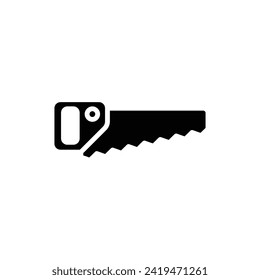 Carpentry Saw Filled Icon Vector Illustration