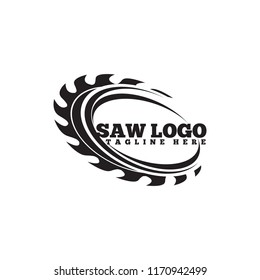 Carpentry Saw Logo Vector Template 