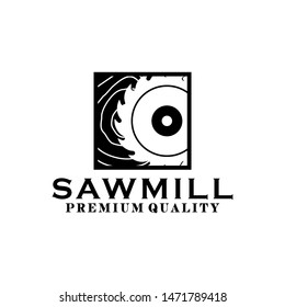 Carpentry Saw Logo Vector Template 