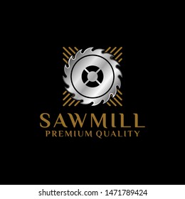 Carpentry Saw Logo Vector Template 