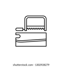 carpentry, saw, repair icon. Element of education illustration. Signs and symbols can be used for web, logo, mobile app, UI, UX