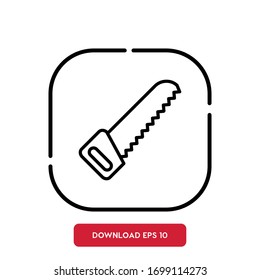 Carpentry symbol, Renovation outline vector icon. Modern, simple flat vector illustration for web site or mobile app
