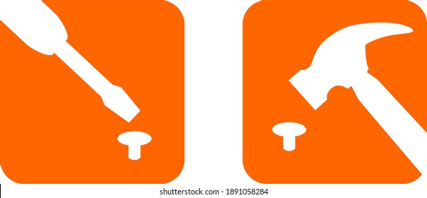 
Symbol für Tischlerwerkzeuge hinsichtlich empfohlener Kleidung