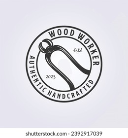 Logo der Tischlerwerkzeuge, Zangen-Symbol, Drahtschneider-Symbol, Vektorgrafik-Design