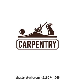 Carpentry or Wood Working Logo design. Vector Illustration.