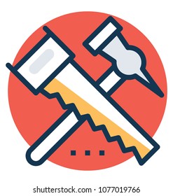
Carpentry work service symbol 
