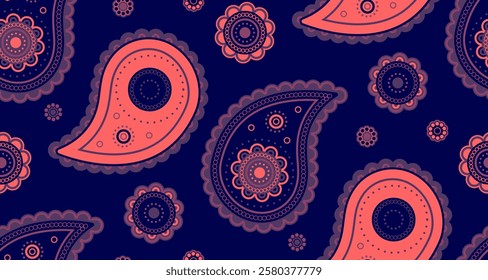 Carpet 2025 and abstract greeting. Geometric geometry as festival bohemian. Creativity paisley as classic repeat. Design style of traditional indian.