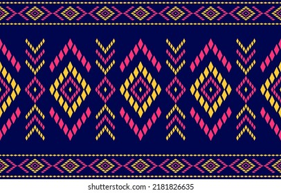 Carpet Aztec pattern background. Geometric ethnic oriental seamless pattern traditional. Mexican style. Design for wallpaper, illustration, fabric, clothing, carpet, textile, batik, embroidery.