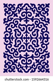 Carpet with beautiful oriental ornaments
