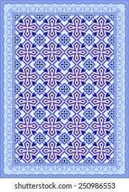 Carpet, Bed Sheet, Rug, Seamless Design Vector Illustration