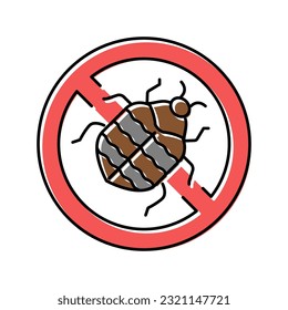 carpet beetle treatment color icon vector. carpet beetle treatment sign. isolated symbol illustration