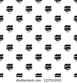Carpet brush pattern vector seamless repeating for any web design