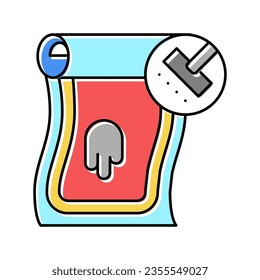 Teppichreinigungssymbol Vektorgrafik. Teppichreinigungszeichen. einzelne Symbolillustration
