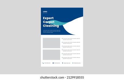 carpet cleaning expert service flyer design. move out cleans and carpet stains poster, leaflet design. carpet cleaning poster design.