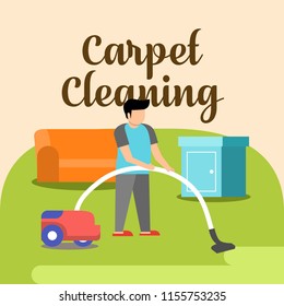 Carpet Cleaning Illustration