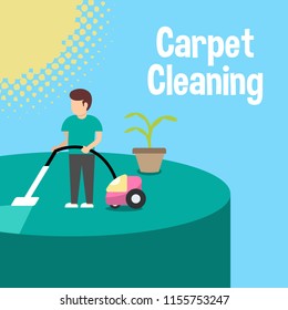 Carpet Cleaning Illustration