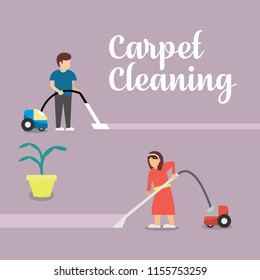 Carpet Cleaning Illustration