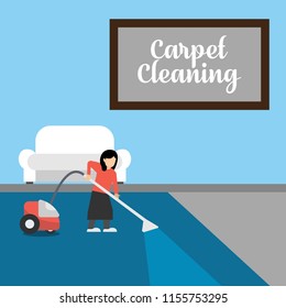Carpet Cleaning Illustration