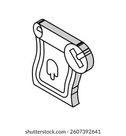 carpet cleaning isometric icon vector. carpet cleaning sign. isolated symbol illustration