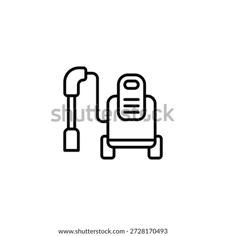 Carpet Cleaning Machine Outline Icon For Professional