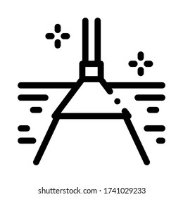 carpet cleaning mop icon vector. carpet cleaning mop sign. isolated contour symbol illustration