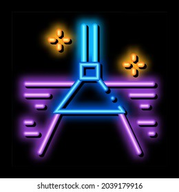 carpet cleaning mop neon light sign vector. Glowing bright icon carpet cleaning mop sign. transparent symbol illustration