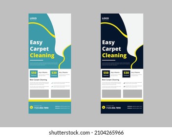 Diseño de pancartas de limpieza de alfombras. Banner de los Servicios de limpieza profesional. Desinfectando plantilla de diseño de afiches de volante dl