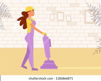 Carpet cleaning Vector. Cartoon. Isolated art