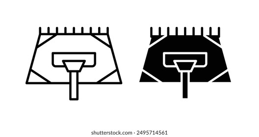 Carpet cleaning vector icon set in black color.