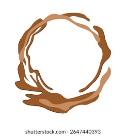 carpet coffee stain cartoon. clothes solution, detergent vinegar, baking soda carpet coffee stain sign. isolated symbol vector illustration