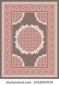 Plantilla de Vector de diseño de alfombra 48