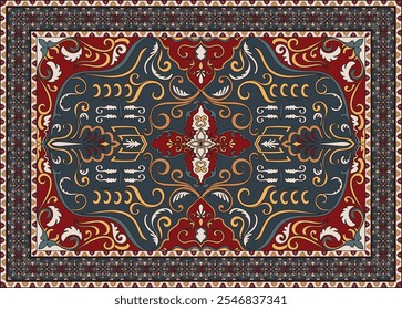 Carpet, editable borders Abstract tapestry for room decoration wallpaper