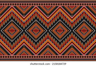 Carpet ethnic Aztec art. Geometric seamless pattern in tribal. Fabric Mexican style. Design for background, wallpaper, vector illustration, fabric, clothing, carpet, textile, batik, embroidery.