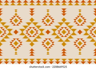Alfombras de arte de patrones étnicos ikat. Patrón geométrico étnico ikat sin fisuras en las tribus. estilo mexicano. Diseño para fondo, papel pintado, ilustración, tela, ropa, alfombra, textil, batik, bordado.